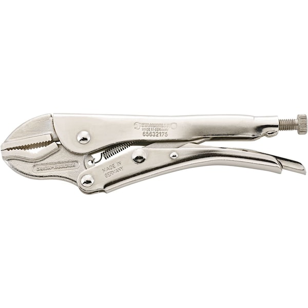 Universal self grip wrench L.175 mm head bright nickel-plated handles bright nickel-plated